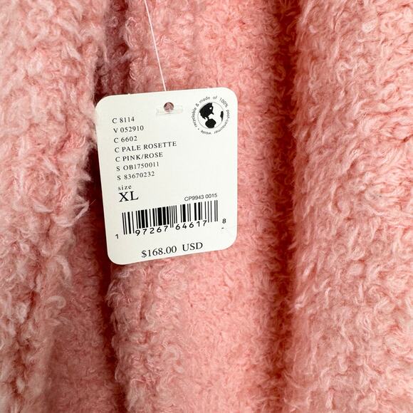 Free People Womens Teddy Oversize Tunic Sweater XL Pale Rosette Wool Blend - Picture 9 of 15